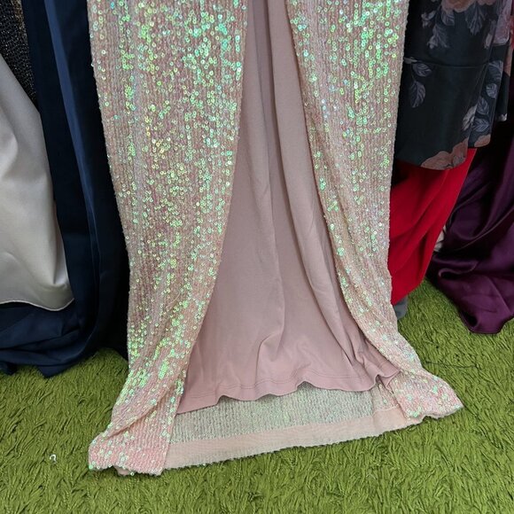 Nookie Supreme Maxi Sequins Cutout Dress Small in Sorbet $370 - Picture 7 of 9
